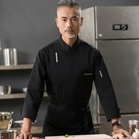 Черный лонгслив, фартук