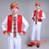 Mới Zhuang trang phục trang phục của nam giới March ba trang phục Miao quần áo biểu diễn múa thiểu số quần áo người lớn Trang phục dân tộc