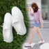 Mùa hè mới đáy phẳng với giày nhỏ màu trắng sinh viên Hàn Quốc rỗng thở giày thường thấp để giúp giày giày giày nb Giày cắt thấp
