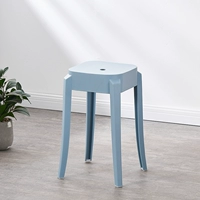 Голубо-квадратный табурет