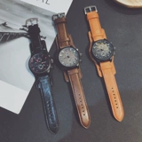 Трендовые мужские часы, модный расширенный циферблат, в корейском стиле, подходит для подростков, изысканный стиль