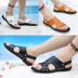 Mùa hè 2018 của nam giới dép da nam Hàn Quốc phiên bản của nhân vật flip-flops giày bãi biển bình thường ngoài trời dép chống trượt triều Dép