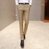 Suit quần nam mỏng kinh doanh nhỏ thẳng thẳng quần quần phù hợp với quần quần vải caro Suit phù hợp
