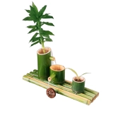 C Новая бамбуковая вода, циркулирующая бамбуковая трубка, проводящая вода, проводящая водяной косилки, фильтр бамбука плавного водяного ландшафта.
