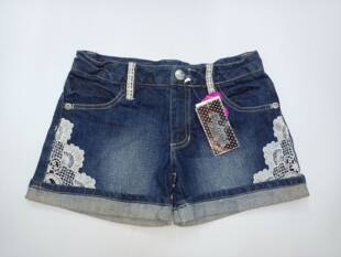 3073 Внешняя торговля ежедневная Niccle Club Kids Girls Summer синяя landmade джинсовые шорты 12