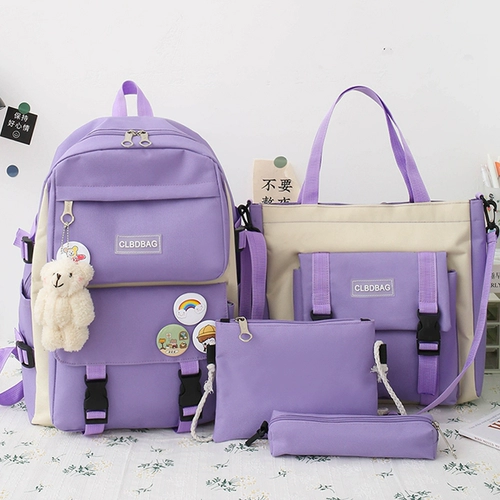 Ранец, сумка через плечо, универсальный японский милый вместительный и большой рюкзак, в корейском стиле, для средней школы