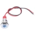 Đèn báo hiệu kim loại 6/8/10/12mm chống nước nhỏ phát sáng đèn LED tín hiệu nguồn với đường dây 3V 12V 220V 