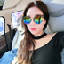2018 new net red sunglasses nữ sao với cùng một đoạn thời trang kính mát màu phim cá tính khuôn mặt tròn khuôn mặt dài cô gái kính Kính râm
