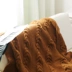 "叁 陌" Bắc Âu xoắn chăn dệt kim văn phòng ngủ điều hòa chăn chăn chăn sofa chăn giải trí chăn - Ném / Chăn