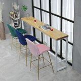 Столетний деревянный барной столик простые на стенах и батончиках узкие столы, высокие столы с высоким содержанием стола с молочным чаем и стулья