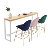 Столетний деревянный барной столик простые на стенах и батончиках узкие столы, высокие столы с высоким содержанием стола с молочным чаем и стулья