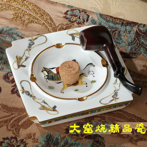 Роскошная модная керамическая пепельница для гостиной, декор, домашний декор