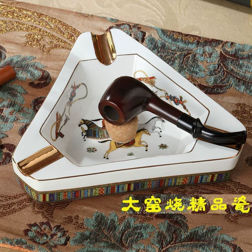 Роскошная модная керамическая пепельница для гостиной, декор, домашний декор