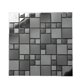 Металлическая современная черная мозаика из нержавеющей стали на стену