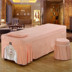 Bông bedspread denim vẻ đẹp cao cấp thẩm mỹ viện Beauty Body Massage cá tính đơn giản giường bông xanh váy Continental - Trang bị tấm mua ga giường spa Trang bị tấm