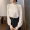 Áo thun chấm bi dài tay 2019 mùa thu mới dành cho nữ thiết kế nơ thời trang ý nghĩa nhỏ bé áo voan - Áo sơ mi dài tay