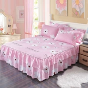 Một mảnh dày cotton nguyên chất trải giường ngủ bộ giường ngủ 1,5m 1,8 mét 2 mét sản phẩm giường gói bốn bộ - Váy Petti
