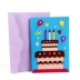 Thiệp chúc mừng ngày của mẹ dành cho trẻ em Làm thủ công DIY sản xuất giấy màu sáng tạo không dệt dán thiệp sinh nhật ba chiều