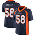 NFL bóng đá jersey Denver Broncos Broncos 58 MILLER thế hệ thứ hai huyền thoại thêu jersey bóng ném rugby bóng bầu dục