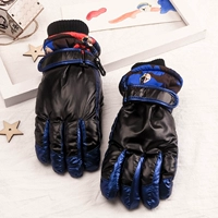 Демисезонные уличные ветрозащитные удерживающие тепло детские лыжные милые флисовые перчатки для мальчиков, для игры в снежки, подходит для подростков