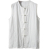 Phong cách trung quốc linen nam vest mùa hè phần mỏng không tay vest nam cotton lỏng lẻo và linen vest ổn định phong cách retro áo ghi lê nhiều túi Áo vest cotton