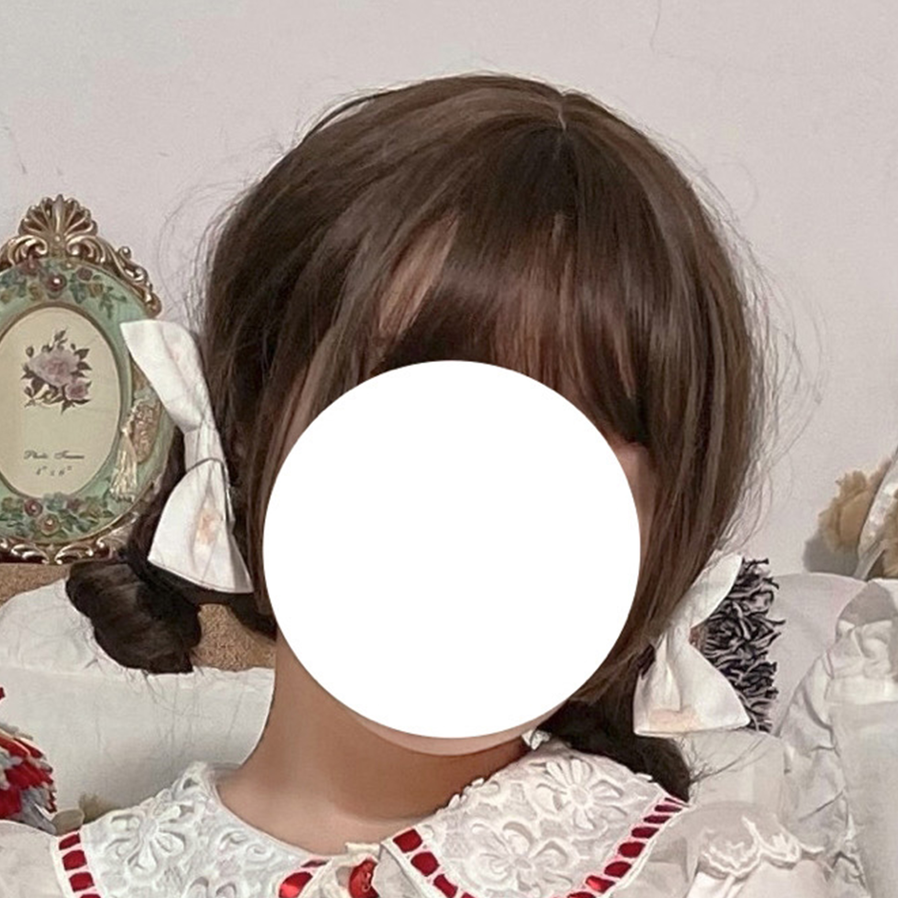 White Cloth Clip (2.2-6 Rounds)[ End of sale Exhibition ] Summer Re selling - Birds collector original quality goods daily lolita Walnut museum