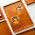 Nhật bản khay gỗ hình chữ nhật khay gỗ khách sạn nhà thịt nướng món ăn món ăn trà cốc bằng gỗ khay tấm gỗ gia dụng gỗ Tấm
