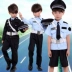 Đồng phục trẻ em nhỏ trang phục cảnh sát giao thông nhỏ trang phục sân khấu mẫu giáo nhiếp ảnh nhỏ đồng phục cảnh sát nam và nữ quần áo biểu diễn quần áo quần áo tập nhảy Trang phục