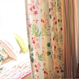 Скандинавская хлопковая свежая ткань, из хлопка и льна, европейский стиль, цветочный принт