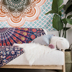 Ấn độ Mandala Khăn Tấm Thảm Tấm Thảm Khăn Sofa Đông Nam Á Quốc Tịch Tôn Giáo Sen Chụp Đạo Cụ Tapestry