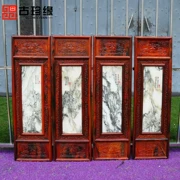 Lào đỏ rosewood dát đá cẩm thạch treo phẳng Trung Quốc tường trang trí màn hình Sianjian Dalbergia khắc treo cửa sổ