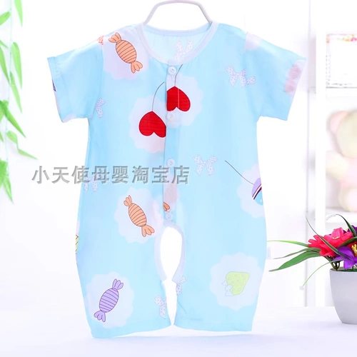 Детское женское боди подходит для мужчин и женщин, летняя тонкая пижама, короткий рукав