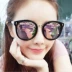 2018 cổ điển ladies big hộp sunglasses sunglasses sunglasses Hàn Quốc phiên bản của xu hướng của UV điều khiển gương mặt tròn kính mắt Kính râm