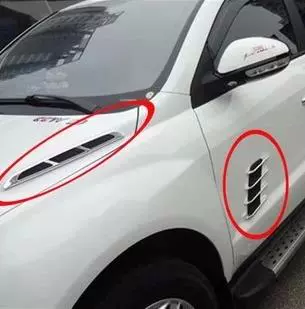 Автомобильные принадлежности модифицированные наклейки декоративная боковая фальшивая сеть ветра.