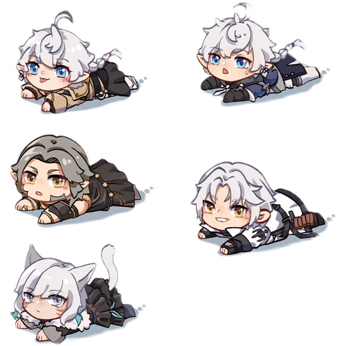 В складе | Final Fantasy 14 FF14 Dawn Yayli Q Версия Подвеска подвеска Yahiu Tella