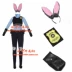 Phát hiện động vật điên thành phố thỏ Judy thỏ Judy anthropom định hình cosplay trang phục COS quần áo thỏ - Cosplay Cosplay