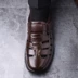 Chất lượng cao cấp người già đầu rộng đáy mềm da già trung niên cha cha Bao Đầu dép mát giày da giày vải nam Sandal