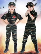 Trẻ em ngụy trang phù hợp với nam và nữ lực lượng đặc biệt học sinh tiểu học và trung học cơ sở quần áo huấn luyện quân sự trang phục trại hè - Trang phục