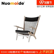 Norman 邸 Đồ gỗ rắn Bắc Âu thiết kế nội thất WEB CHAIR ghế lưới Trung Quốc ghế phòng chờ dệt - Đồ nội thất thiết kế