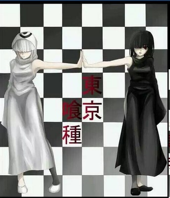taobao agent Tokyo 食 Tokyo Gongxian √A/Anjiu Black Nayana Black and White Gemini Sisters COS clothes