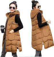 Áo vest nữ mùa thu đông 2018 mới cộng với áo phao dài Hàn Quốc phiên bản áo trùm đầu cotton xuống rộng áo phao nữ dáng ngắn hàn quốc