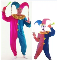 Служба макияжа танца забавный клоун для взрослых клоун Служба Сервис Клоун Перевал Красный Синий Родитель -Клоуна Клоуна Клоуна Хэллоуин