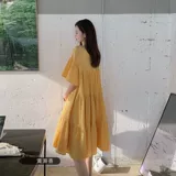 Летняя одежда для беременных, комплект, летняя футболка, тонкая длинная юбка, платье, короткий рукав, оверсайз
