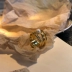 Nhẫn ngọc trai nhỏ tự nhiên năm lớp đơn giản, nhẫn bằng bạc mạ vàng bạc nữ thiết kế thiểu số nguyên bản - Nhẫn nhẫn vàng trắng Nhẫn