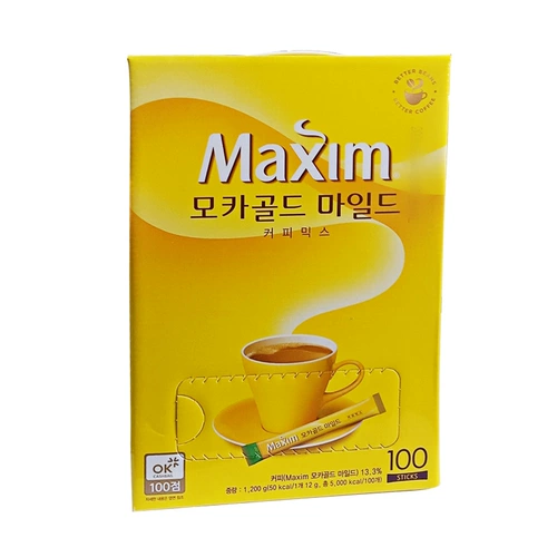Кофе -порошковой магазин возвращается, чтобы пойти в старый магазин на тысячи лет, магазин корейский платиновый красная желтая пшеница кофе Arabica Maxim Triple Triple