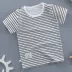 Trẻ em mùa hè ngắn tay T-Shirt bé cotton nửa tay áo sơ mi bé 0-6 tuổi nam giới và phụ nữ bé mỏng quần áo trẻ em Áo thun