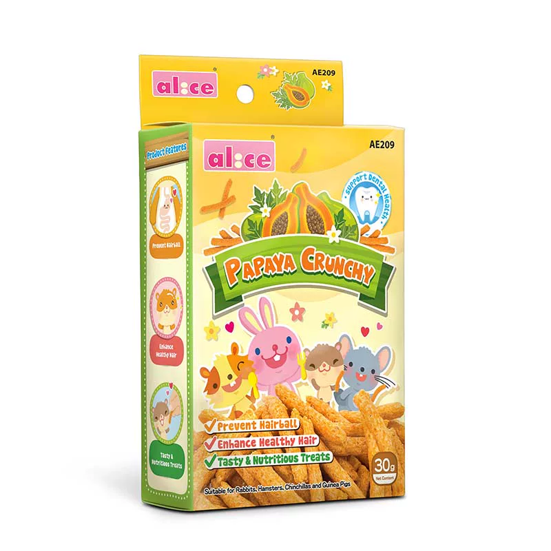 Алиса Аис Papaya вкус хрустящий палочка 30г кролик Тоторо хомяк голландский свинина, дельфин и мышь для стружки
