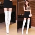 Trong khởi động đầu gối nữ stovepipe stretch sexy siêu cao gót giày 2018 mới cao khởi động stiletto Hàn Quốc phiên bản của khởi động boot nữ cổ cao Giày ống