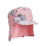 Детский солнцезащитный крем, летняя розовая солнцезащитная шляпа, пляжная плавательная шапочка для девочек, с защитой шеи