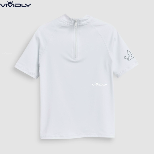 Белый детский солнцезащитный крем, летний купальник, пляжная одежда для защиты от солнца для мальчиков, футболка, (в наличии на складе), 3 мес., 3/5 лет